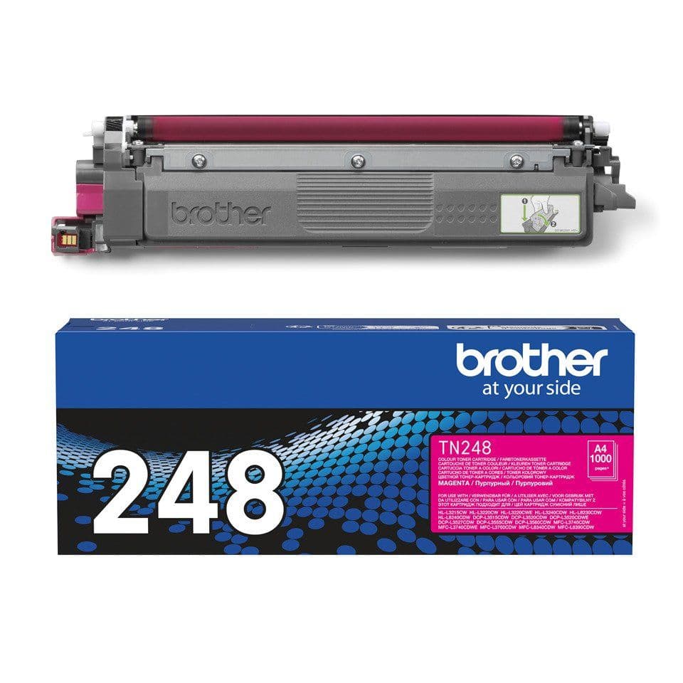 Brother TN248M - Magenta - alkuperäinen - laatikko - väriainekasetti - Jopa 1000 sivua