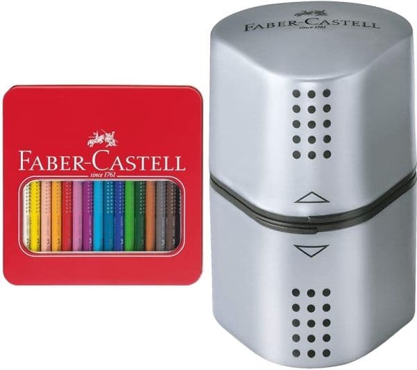 Faber-Castell 110916, Punainen, Metalli, 16 kpl