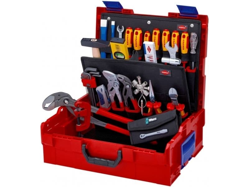 Knipex 00 21 19 LB S, Musta, Metallinen, Punainen, Keltainen, 442 mm, 357 mm, 151 mm, 9,4 kg, 375 x 311 x 107 mm