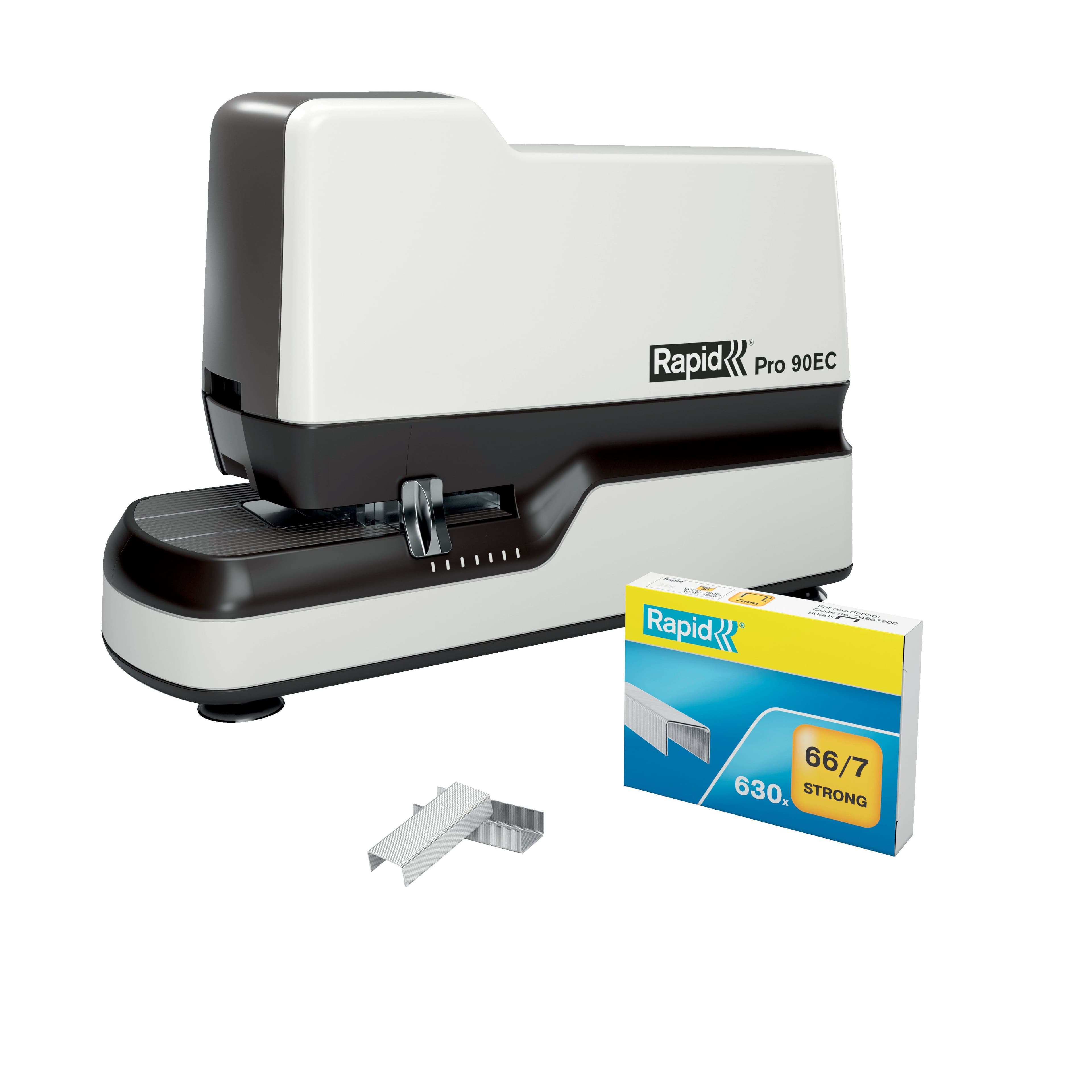 Elektrisk hæftemaskine Rapid Pro 90ec hvid - til 50 ark