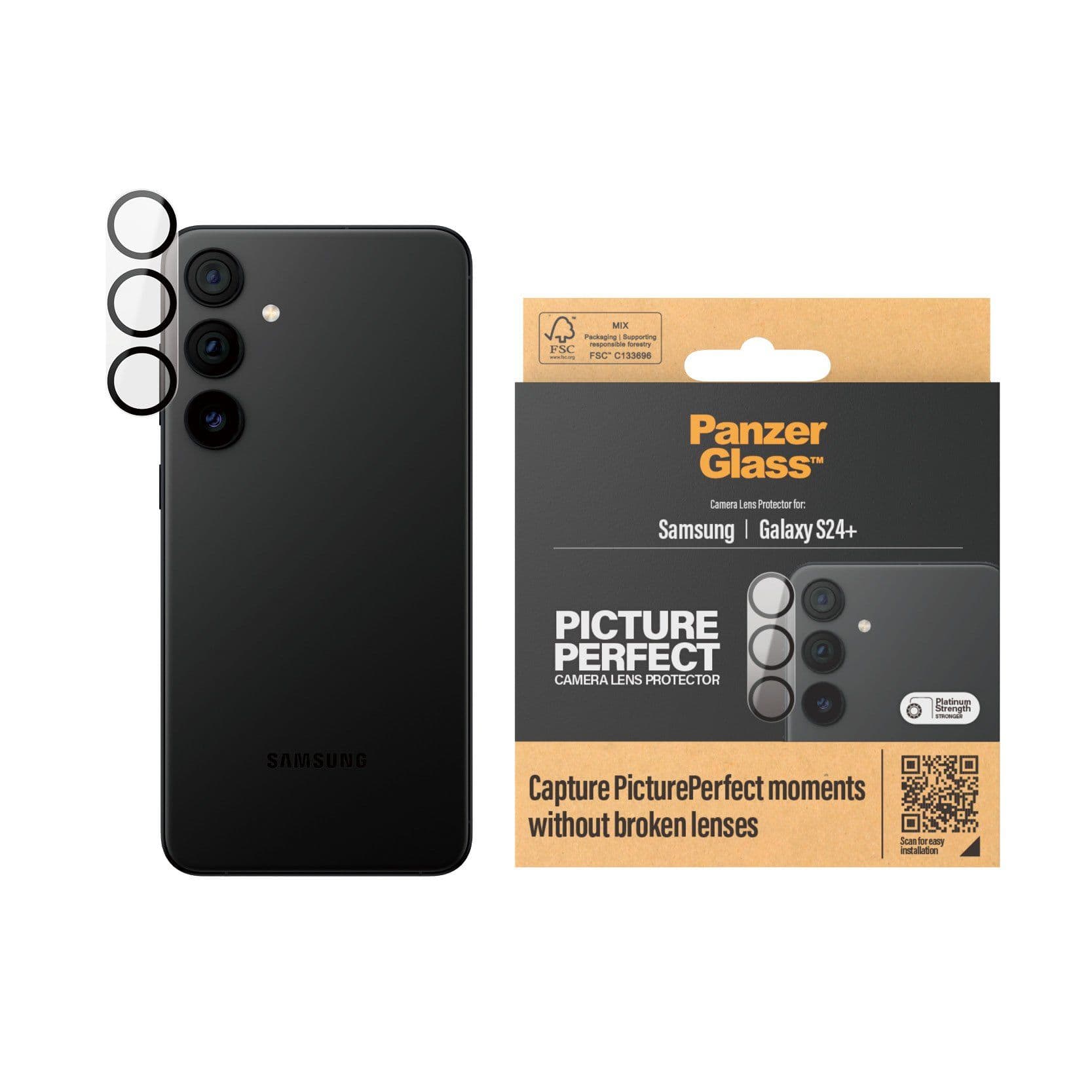 PanzerGlass™ | PicturePerfect - Objektiv beskyttelse matkapuhelimeen | Galaxy S24+
