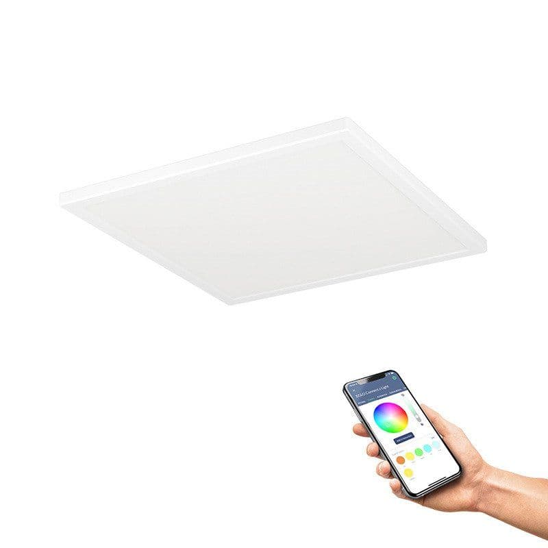 EGLO ROVITO-Z KATTO 390X390 RGB/CCT 21W 3000LM IP44 VALKOINEN