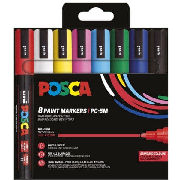 POSCA PC-5M 8kpl Perusvärit