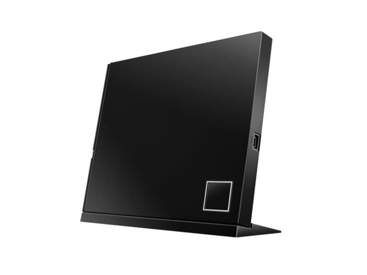 ASUS SBW-06D2X-U, Musta, Kannettava tietokone, Blu-Ray DVD Combo, USB 2.0, 2 MB, 80,120 mm