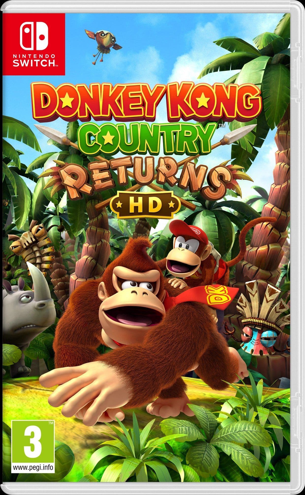 Nintendo Donkey Kong Country Returns HD (Switch), Nintendo Switch, Moninpelitila, RP (odottaa luokitusta)