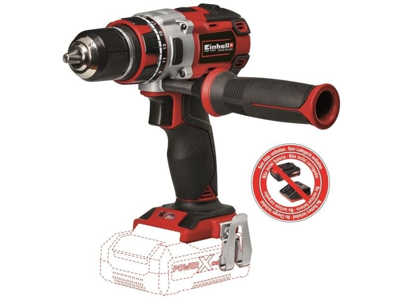 Einhell TE-CD 18 Li-i, pistoolikahvallinen porakone, avaimeton, musta, punainen, 1,3 cm, 1 cm, 500 rpm - SOLO