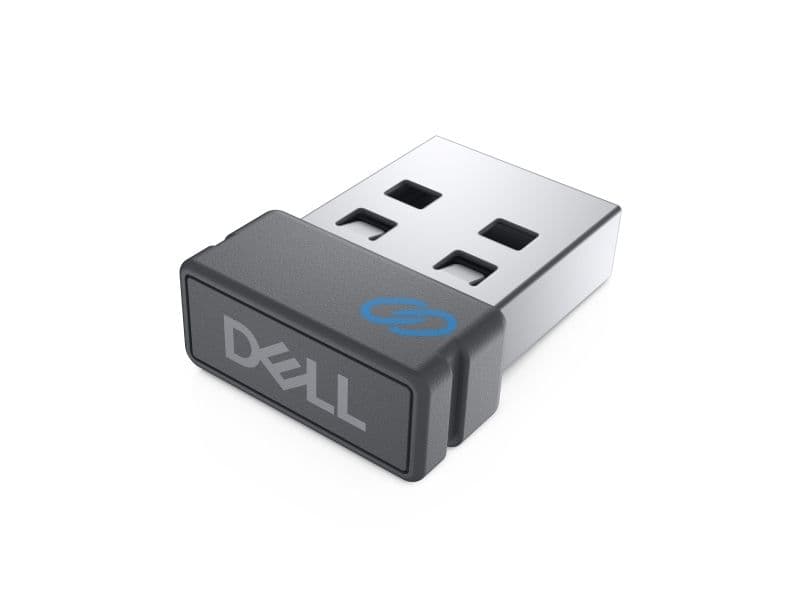 Dell Universal Pairing Receiver WR221 - Trådløs mus / tastatur modtager - USB, RF 2,4 GHz - titan grå - for Dell KM7120W, MS5320W, MS5120W, MS3320W KM717*, KM714*, KM636*, WK717*, WM514*, WM326*, WM527*, WM126* KB500*, KB700*, KB740* MS300* (*Tukee vain Dell Universal Pairingia. Ei tue Dellin oheislaitteiden hallintaa)