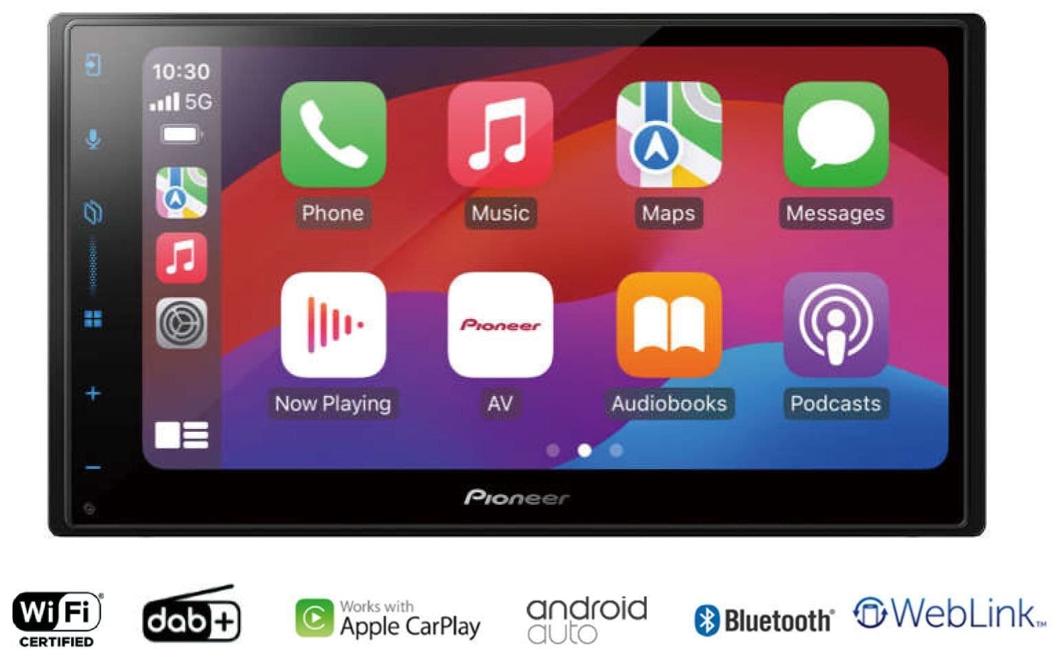 Pioneer SPH-DA77DAB Autoradio Langaton Apple CarPlay / Android Auto, DAB-radio ja Bluetooth