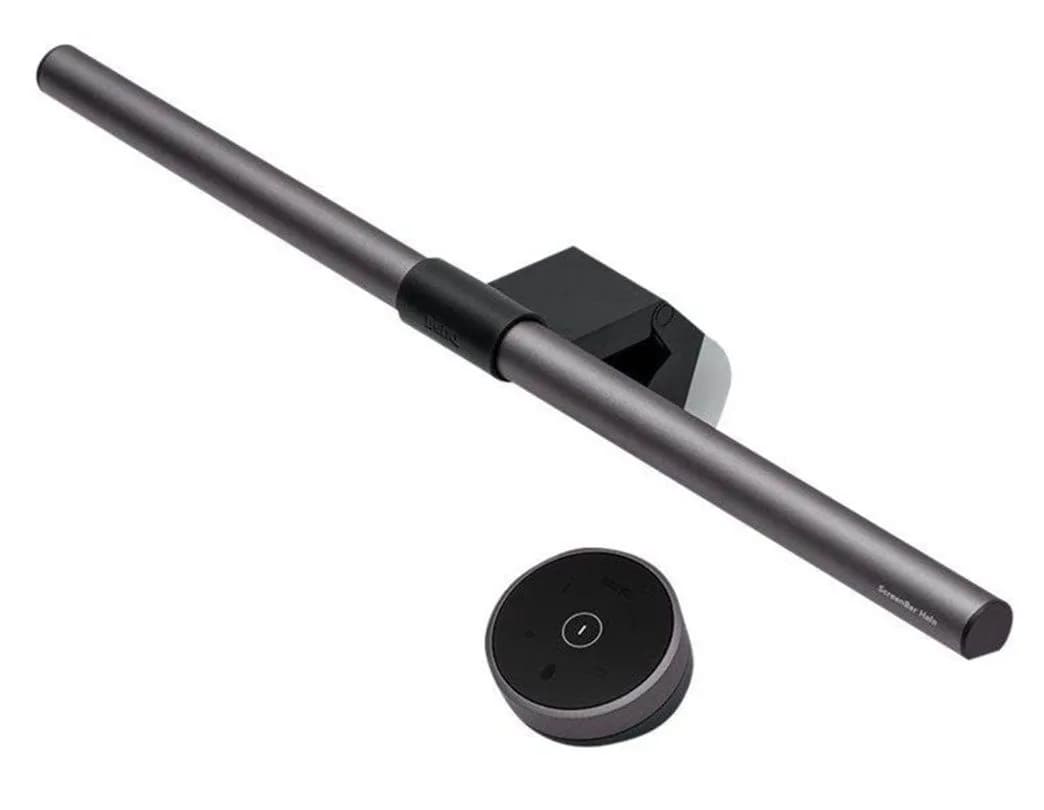 BenQ ScreenBar Halo 2, Harmaa, akryylinitriilibutadieenistyreeni, alumiini, polykarbonaatti (PC), USB, 5 V, 3 A, 500 mm