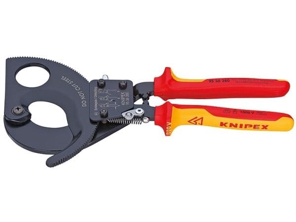 Kabelavbitare KNIPEX med spärr för CU-kablar upp till Ø 52 mm eller 380 mm²