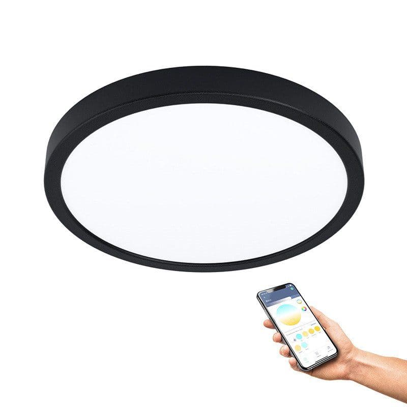 EGLO Fueva-Z, LED, 2500 lm, IP44, Musta, Valkoinen