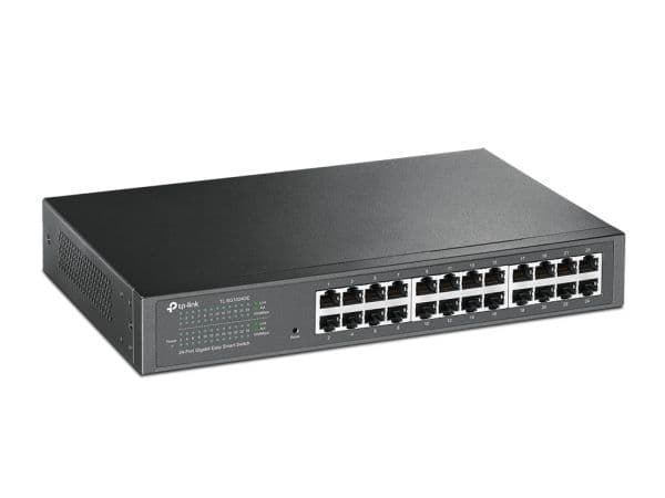 TP-Link JetStream TL-SG1024DE - Kytkin - 24 x 10/100/1000 - monitori statuksen mukaan