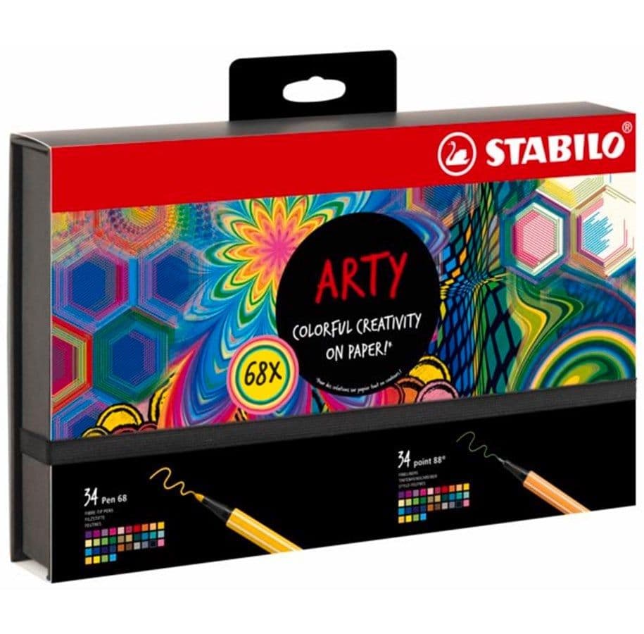 Stabilo Arty 68-osainen lahjapakkaus