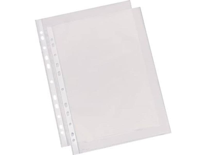 Muovitaskut A4 Esselte 55my, PP, kristallinkirkas - (100 kpl)