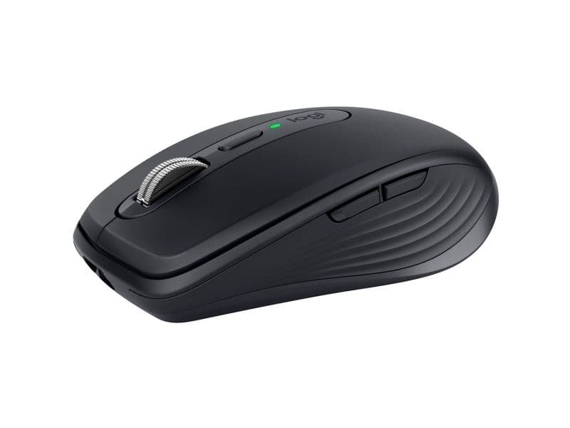 Logitech MX Anywhere 3 - Mus - laser - 6 knapper - trådløs - Bluetooth, 2.4 GHz - trådløs modtager (USB) - grafit