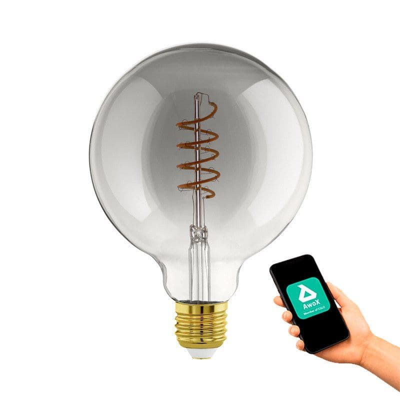 EGLO E27 LED-Z G125 SPIRAL 4W 150LM 2000K SMOKE