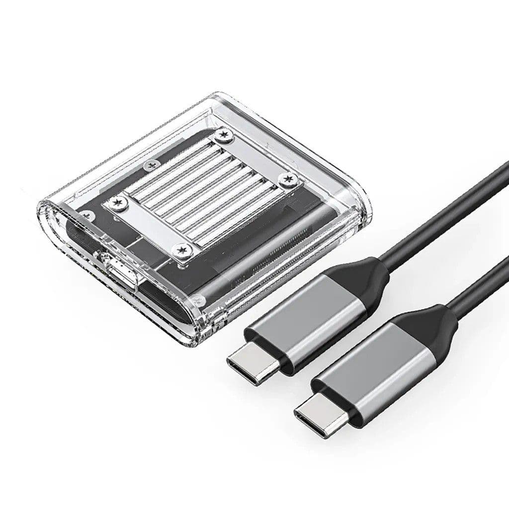 M.2 NVME USB-C 3.2 -asemapaikka - läpinäkyvä