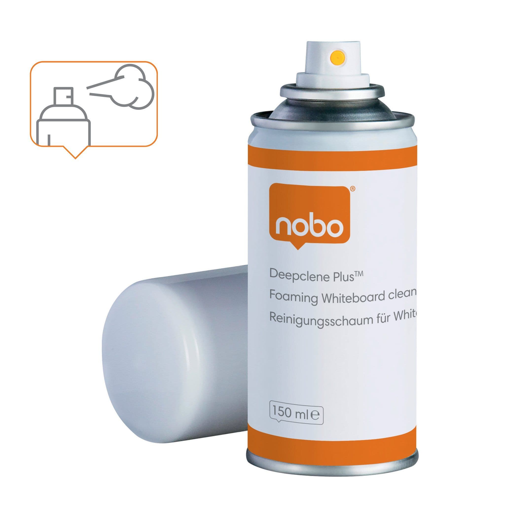 Nobo valkotaulun syväpuhdistukseen, vaahto, 150ml, 150 ml, Taulun puhdistussuihke, 1 kpl