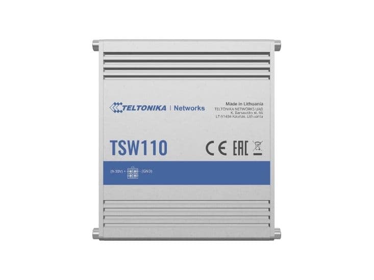 Teltonika TSW110, Hallitsematon, Gigabit Ethernet (10/100/1000), Power over Ethernet -tuki