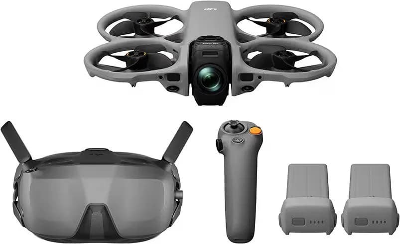DJI Avata 360 Motion Combo (Goggles N3), 4 roottoria, 64 MP, 6000 x 3000 pikseliä, 13500 m, 2700 mAh, Harmaa