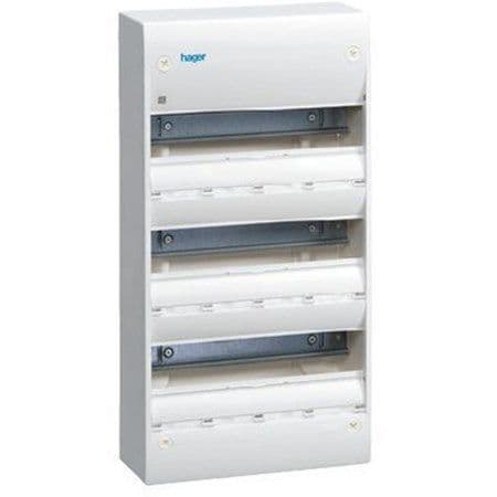 HAGER Group board GD313F 3 x 13 moduulia PE-kiinnikkeelläKokoaika x leveys x syvyys: 500 x 250 x 103 mmIP 30, valkoinen RAL 9010