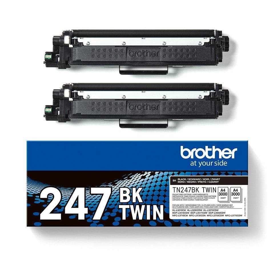 Brother TN-247BKTWIN, 3000 sivua, Musta, 2 kpl