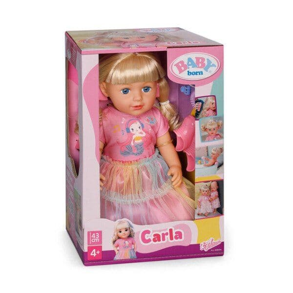 BABY born Carla 43cm, Vauvanukke, Naaras, 4 vuosi/vuosia, Poika/tyttö, 430 mm, Monivärinen