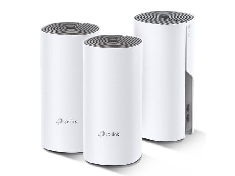 TP-Link Deco E4 (3-pack), Valkoinen, Harmaa, Sisäinen, Verkkojärjestelmä, LAN, WLAN, 0 - 40 °C, -40 - 70 °C
