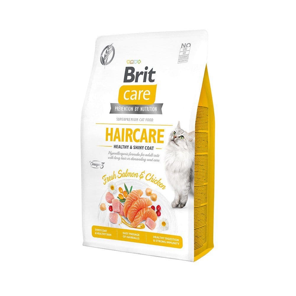 Brit Care, Aikuinen, Kana, Lohi, 2 kg, Ei sisällä viljaa, Antioksidantit sisältyvät