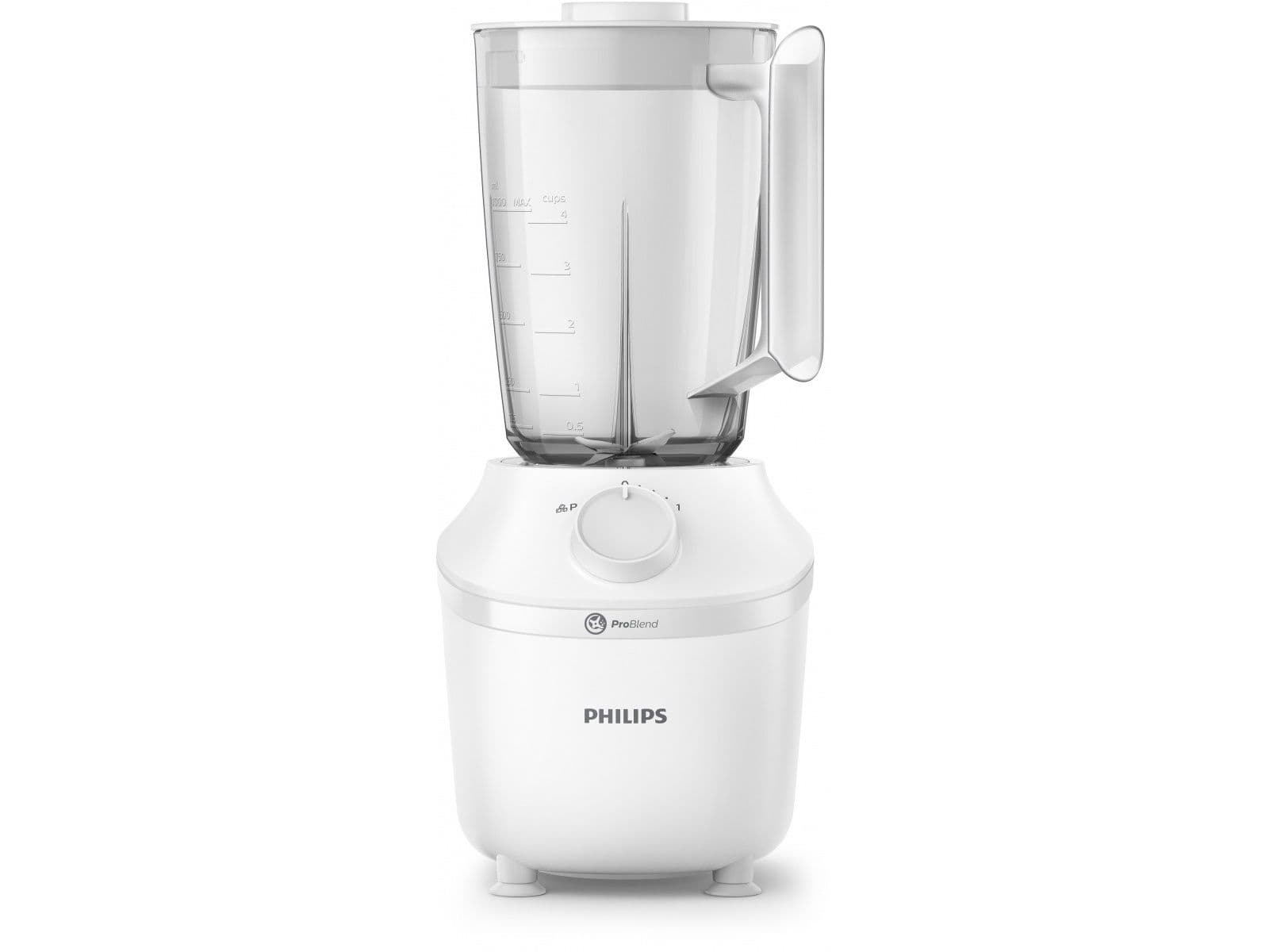 Philips 3000 series HR2041/00 Tehosekoitin, Pöydällä pidettävä tehosekoitin, 1,9 L, Syke-toiminto, 450 W, Valkoinen