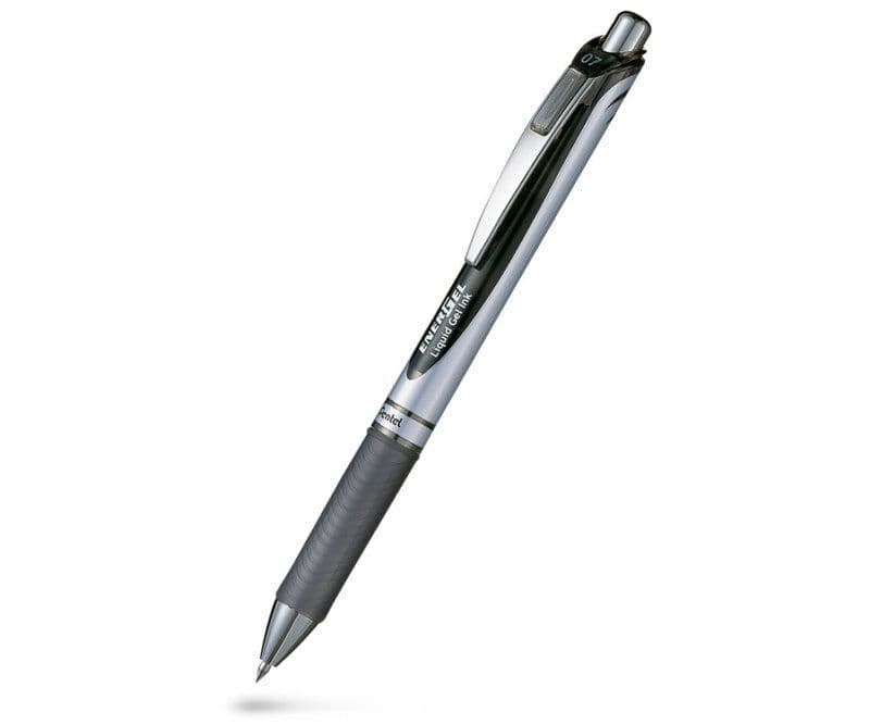 Kuulakärkikynä Pentel BL77-A Deluxe EnerGel Roller 0.7mm musta - (12 kpl)