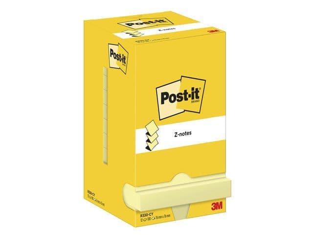 3M Tarralappu R330-CY 76x76mm 100 arkkia 12 kpl/pakkaus ( 7100290167 )