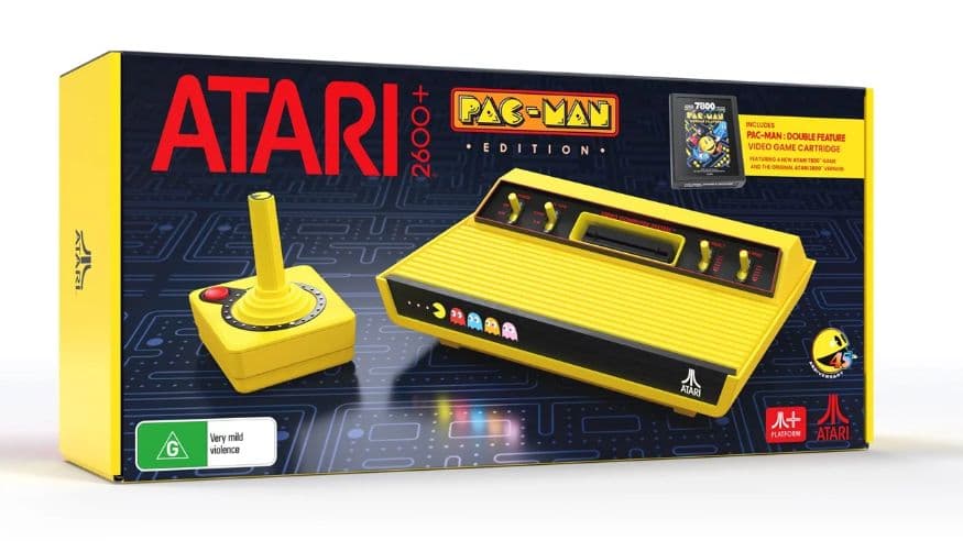 Atari 2600+ Pac-Man Edition-konsoli - Gul (Atari) (Atari)