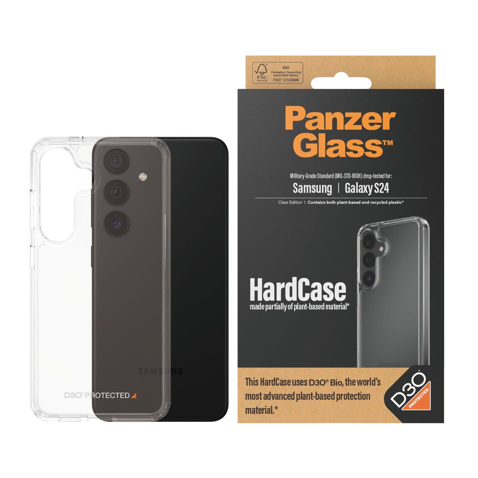 PanzerGlass™ | Kovakotelo - Takakansi - Läpinäkyvä | Galaxy S24