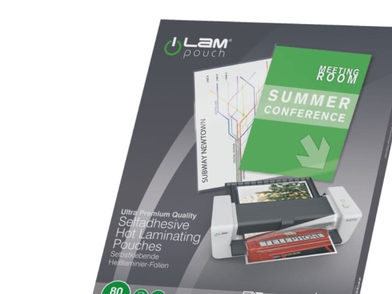 Laminointitaskut Leitz A4 80 mikronin kirkas itseliimautuva - (100 kpl)