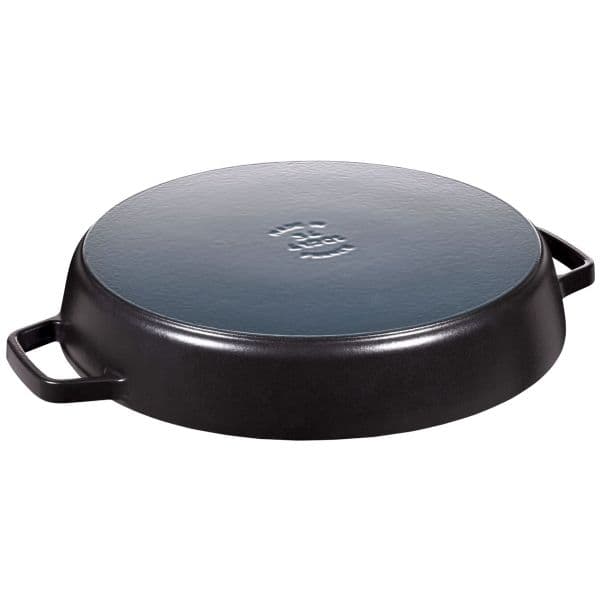 Staub 40511-073-0, Pyöreä, Gourmet-paistinpannu, Musta, Emali, -20 °C, 240 °C