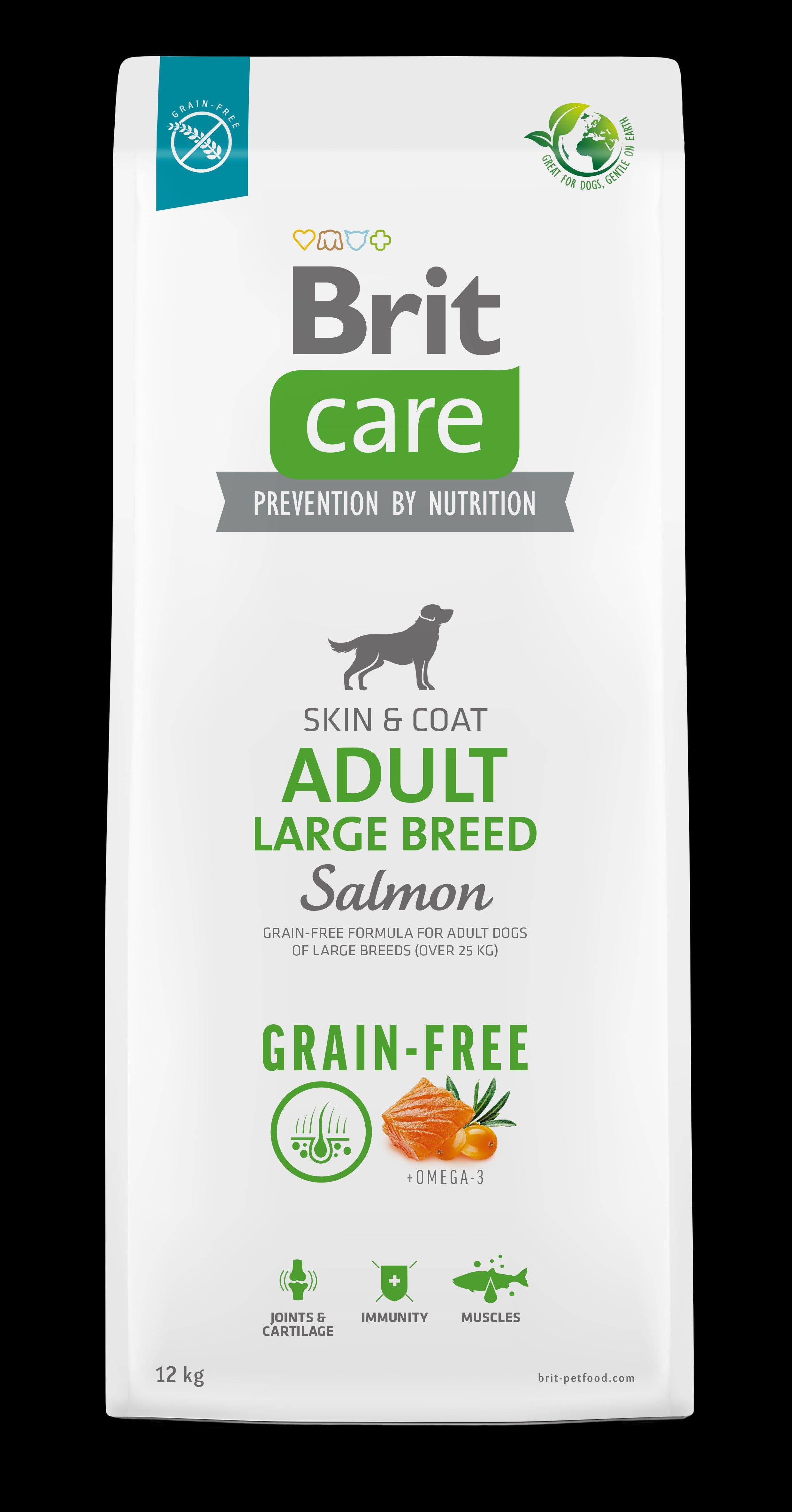 Brit Care Dog Grain-free Adult Large Breed, Salmon, 12 kg