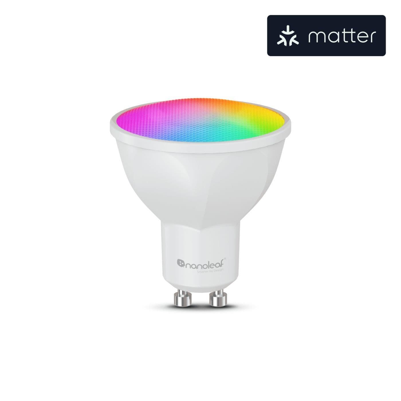 Nanoleaf - LED-lamppu - muoto: MR16 - GU10 - 5 W - luokka G - RGBCW-valo - 2700-6500 K