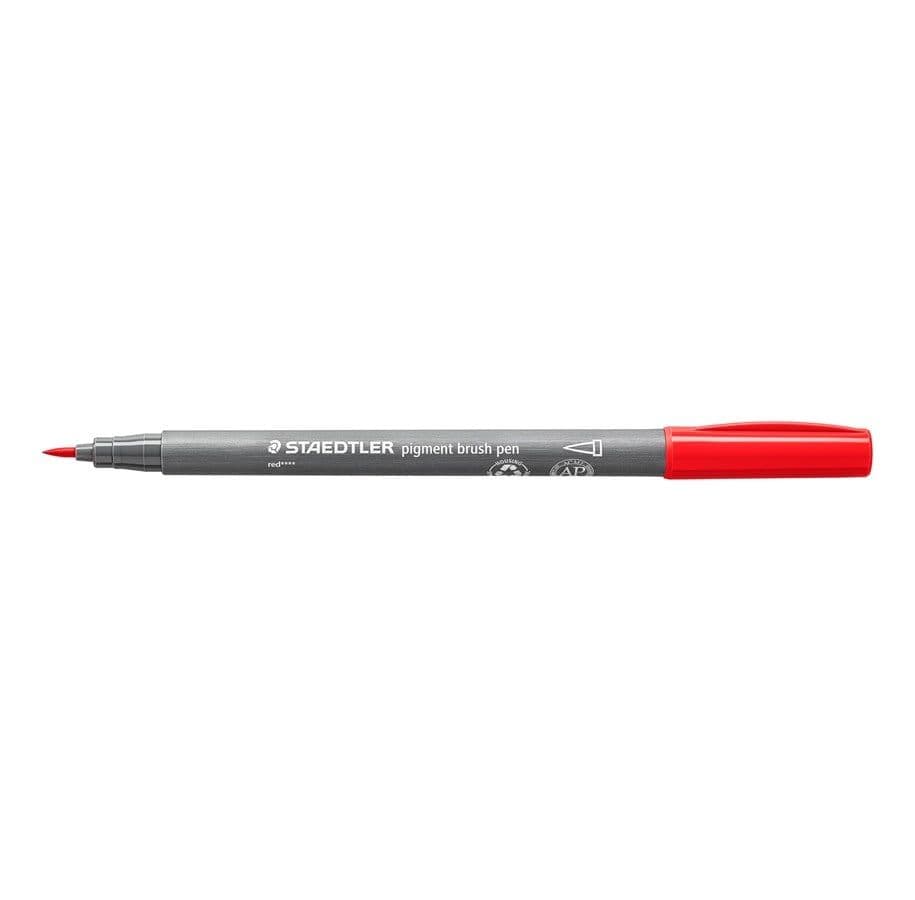 Staedtler Pigment Arts Brush Pen, 36 väriä, Monivärinen, Pyöreä, Muovi, Polypropeeni (PP), Vesipohjainen muste, Aikuiset & Lapset