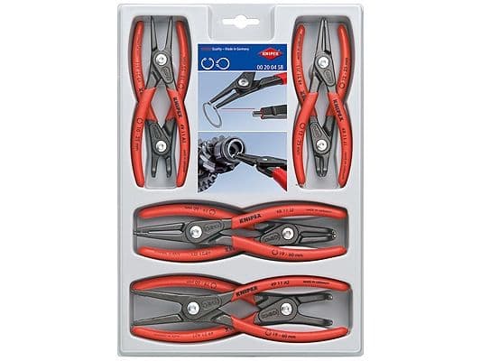Knipex 00 20 04 SB, Pihtisetti, Punainen, 1,27 kg