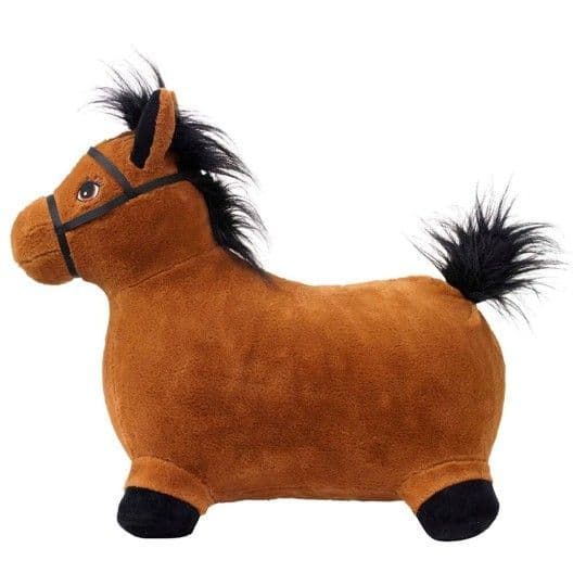 KREA Hop And Bounce Plush Horse, Brown