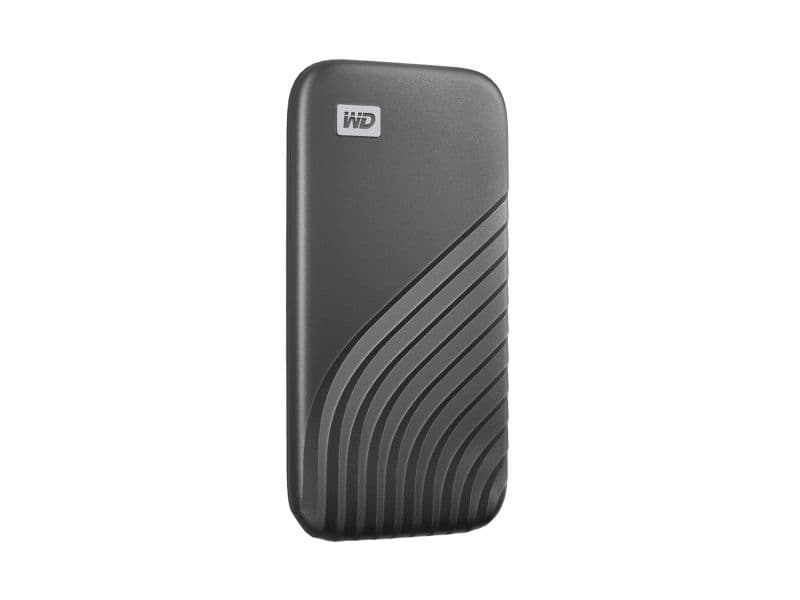 WD My Passport SSD WDBAGF0040BGY - SSD - krypteret - 4 TB - ekstern (bærbar) - USB 3.2 Gen 2 (USB-C stikforbindelse) - 256-bit AES - grå