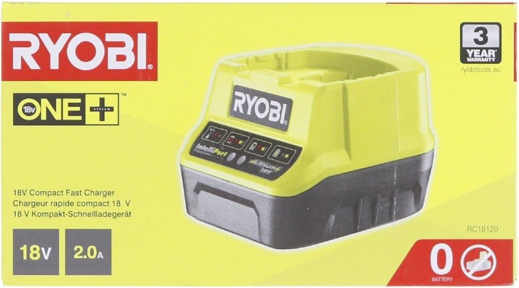 Ryobi ONE+ RC18120 - Akkulaturi - 1 x batterier lader op