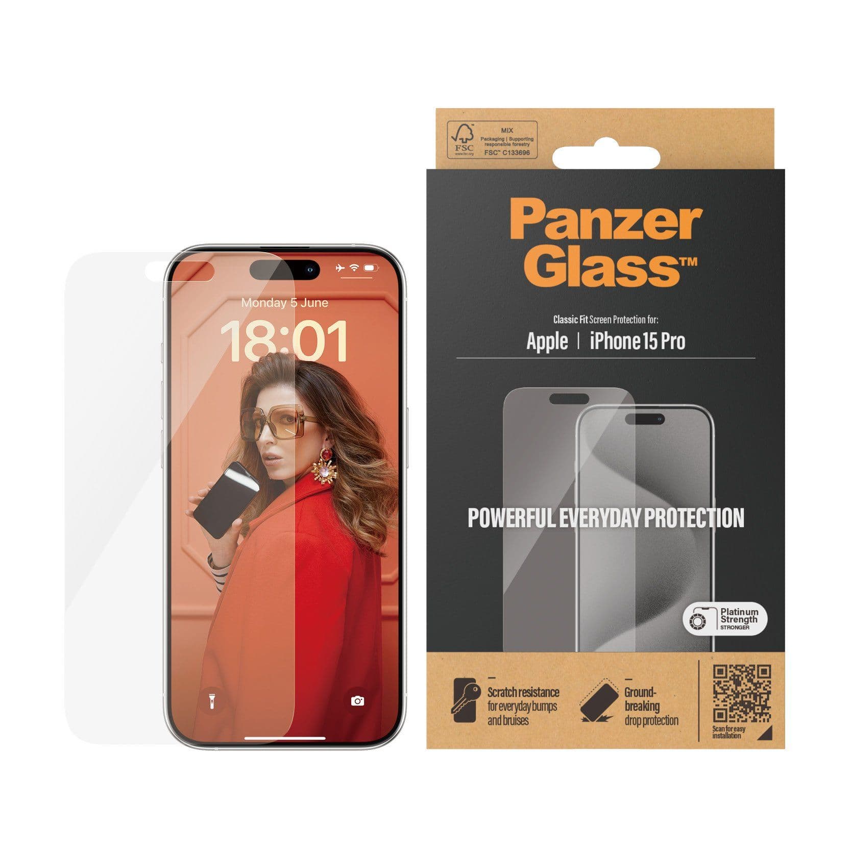 PanzerGlass iPhone 15 Pro