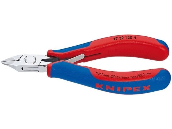 Knipex 77 32 120 H, Sivuleikkurit, 1,4 cm, 7,5 mm, Terästä, Sininen, Punainen, 120 mm