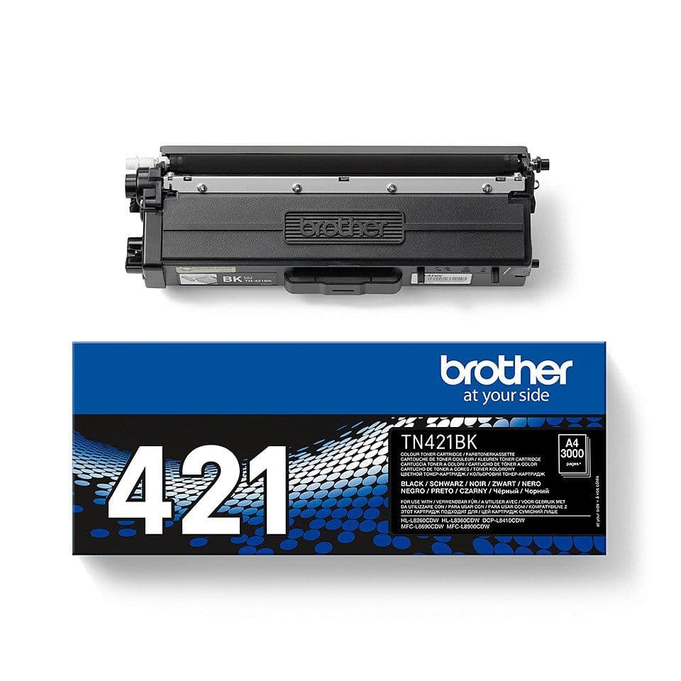 Brother TN421BK - lajittele - alkuperäinen - tonerpatron - Brother DCP-L8410, HL-L8260, HL-L8360, MFC-L8690, MFC-L8900, HL-L8260, HL-L8360, HL-L8360, MFC-L8690, MFC-L8900