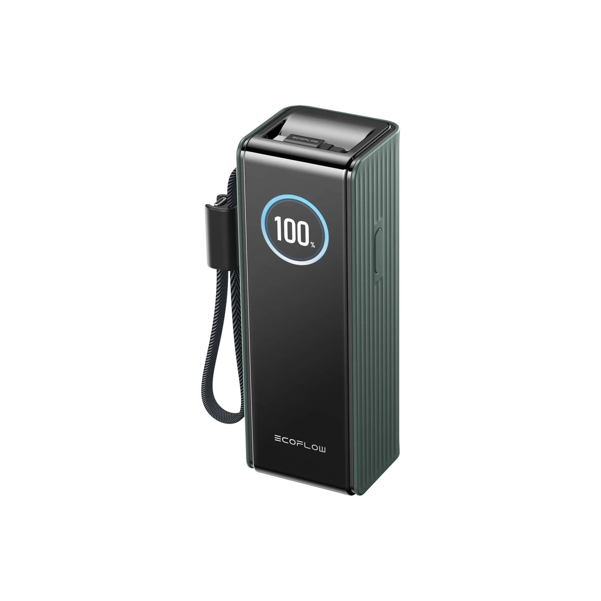 EcoFlow RAPID (25000 mAh, 170 W) – Sisäänrakennettu kaapeli – Varavirtalähde - Musta
