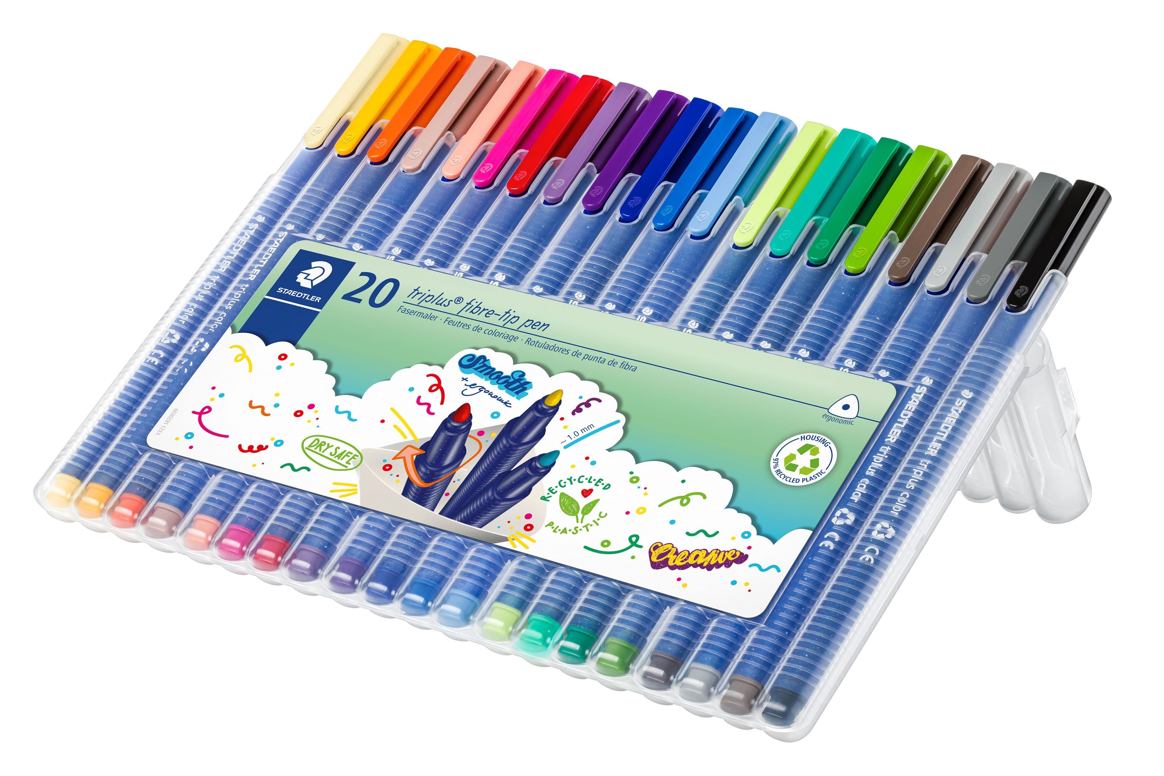 STAEDTLER® triplus® 323 SB20 1.0 mm fineliner - etui med 20 stk. ass. farver