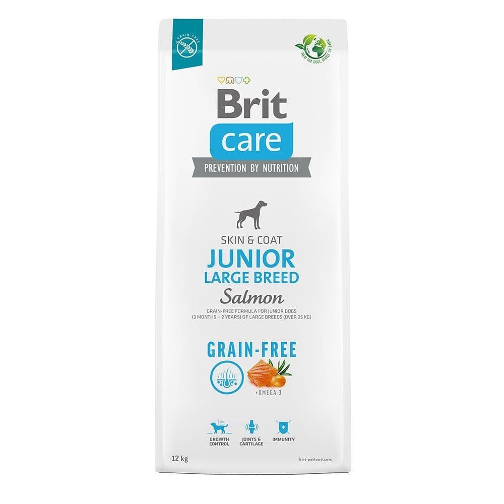 Brit Care Dog Grain-free Junior Large Breed, Salmon, 12 kg