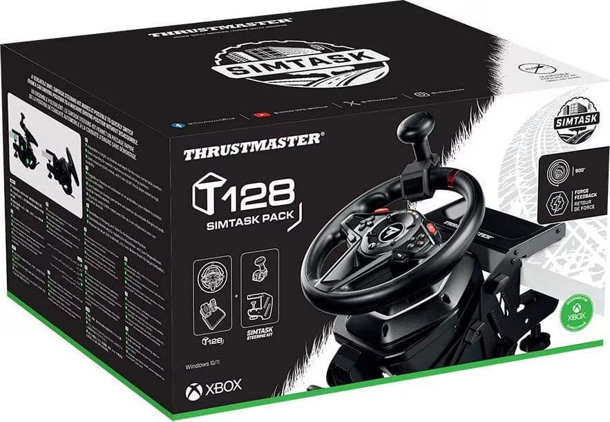 ThrustMaster T128 SimTask Pack - ohjauspyörä ja poljinsarja - PC, Xbox